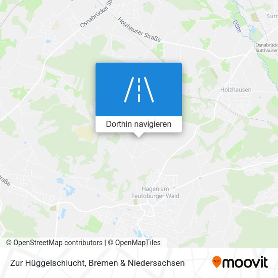Zur Hüggelschlucht Karte