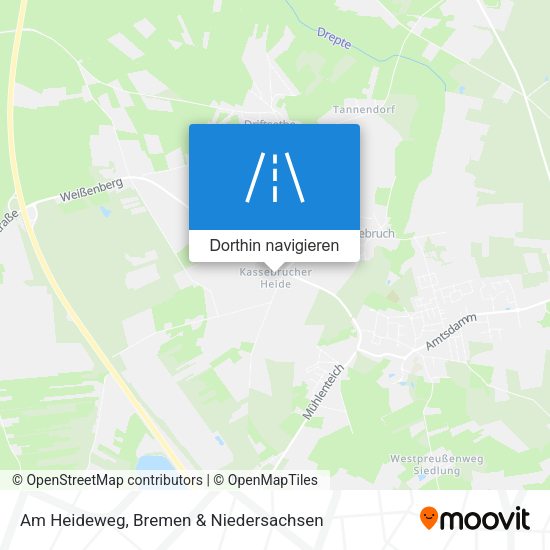 Am Heideweg Karte