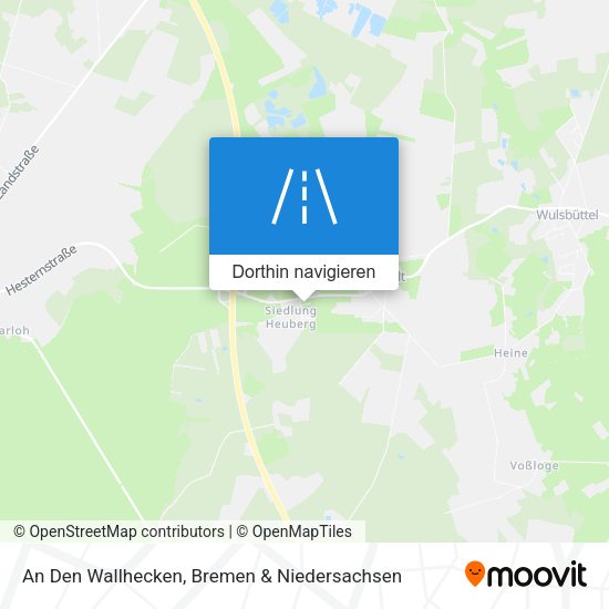 An Den Wallhecken Karte