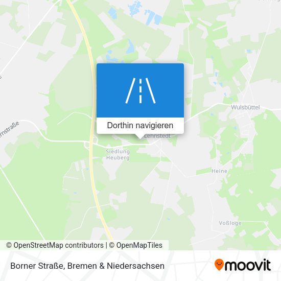 Borner Straße Karte