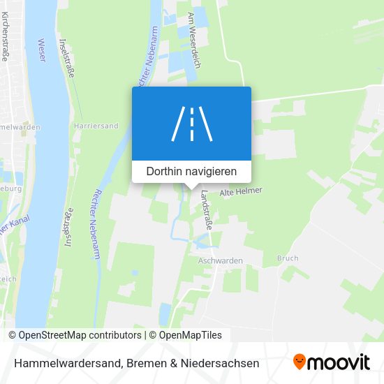 Hammelwardersand Karte
