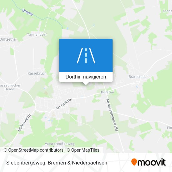 Siebenbergsweg Karte