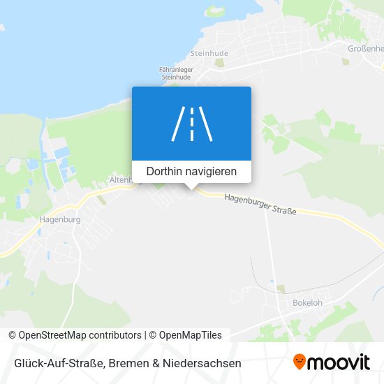 Glück-Auf-Straße Karte