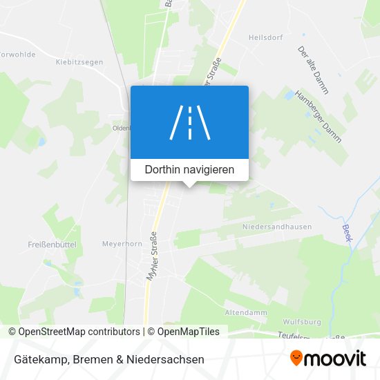 Gätekamp Karte