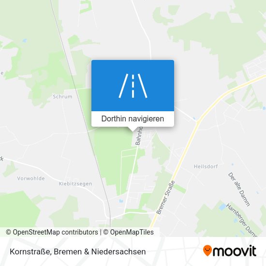 Kornstraße Karte
