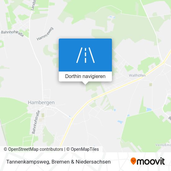 Tannenkampsweg Karte