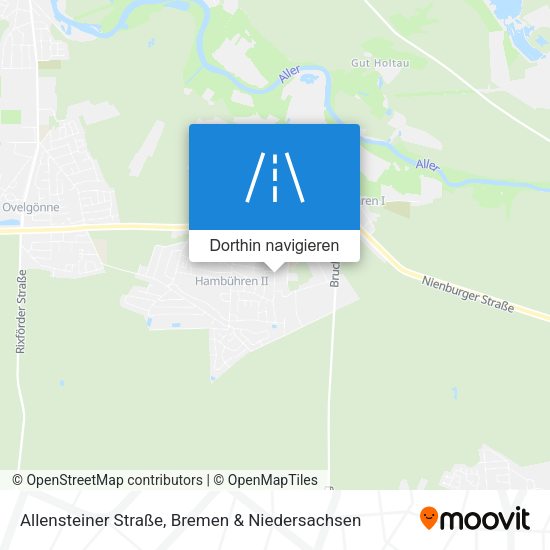 Allensteiner Straße Karte