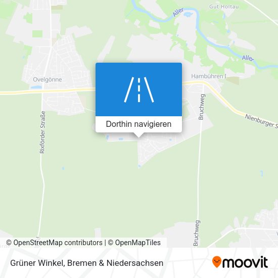 Grüner Winkel Karte
