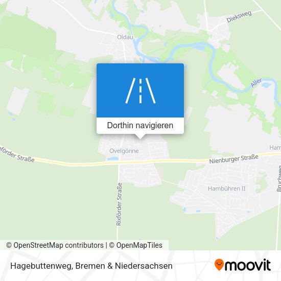 Hagebuttenweg Karte
