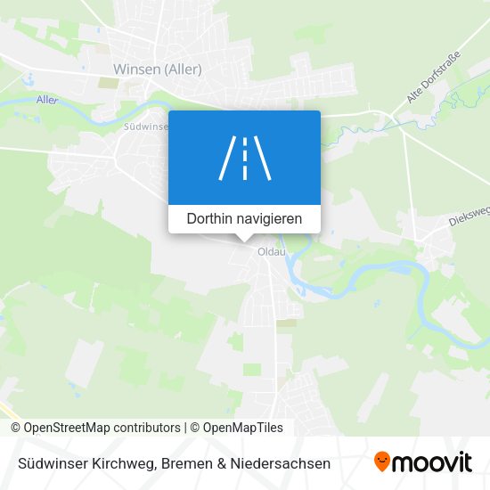 Südwinser Kirchweg Karte