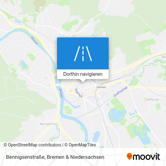 Bennigsenstraße Karte