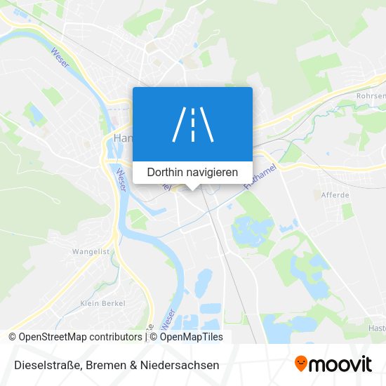 Dieselstraße Karte