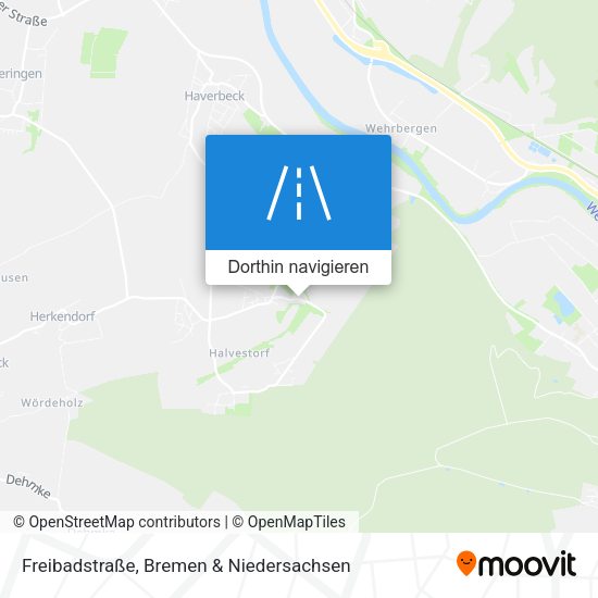 Freibadstraße Karte