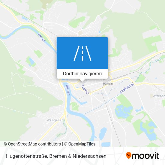 Hugenottenstraße Karte