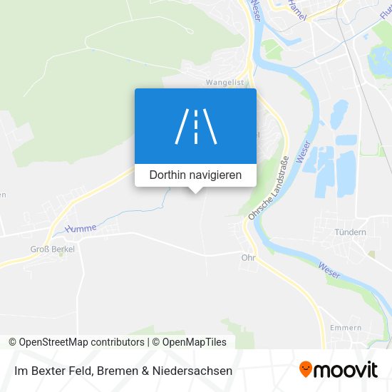Im Bexter Feld Karte