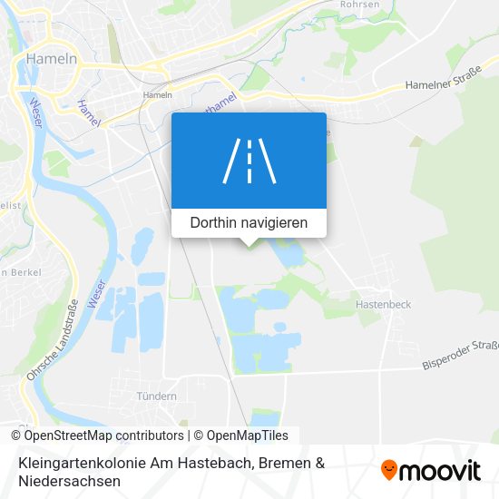 Kleingartenkolonie Am Hastebach Karte