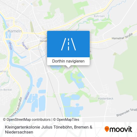 Kleingartenkolonie Julius Töneböhn Karte