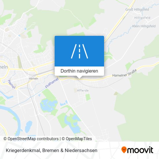 Kriegerdenkmal Karte