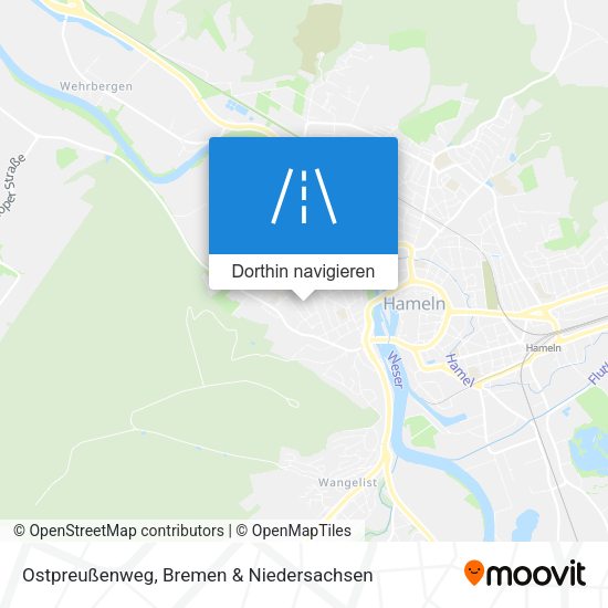 Ostpreußenweg Karte
