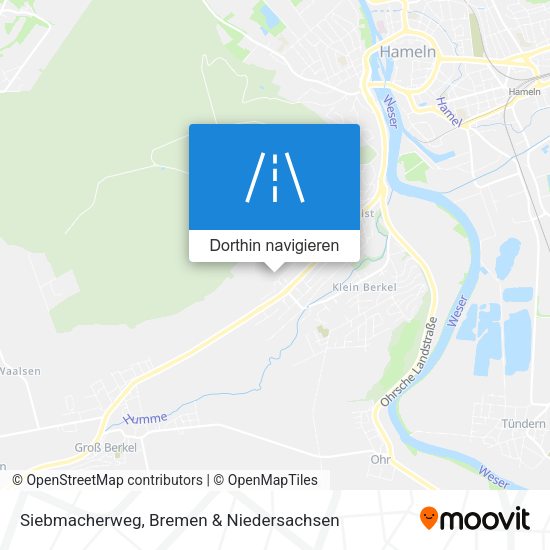 Siebmacherweg Karte
