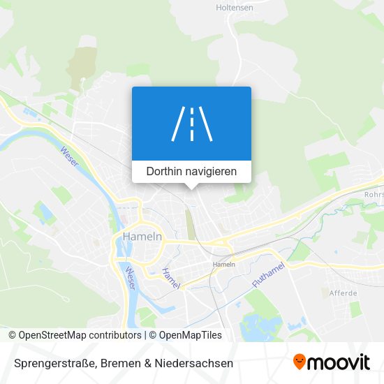 Sprengerstraße Karte