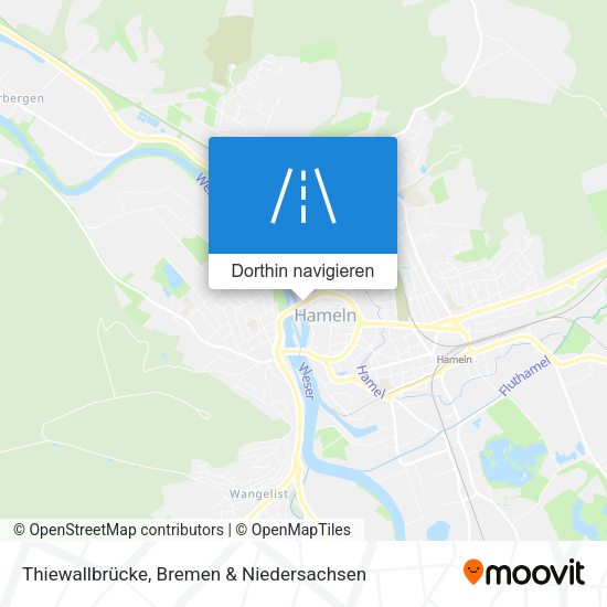Thiewallbrücke Karte
