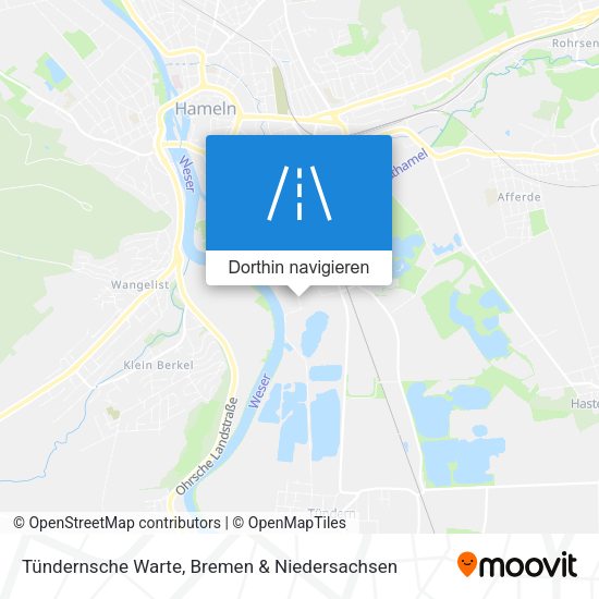 Tündernsche Warte Karte