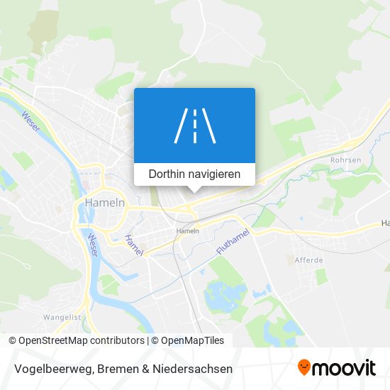 Vogelbeerweg Karte