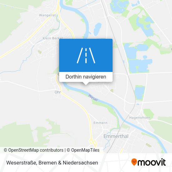 Weserstraße Karte