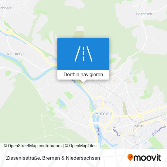Ziesenisstraße Karte
