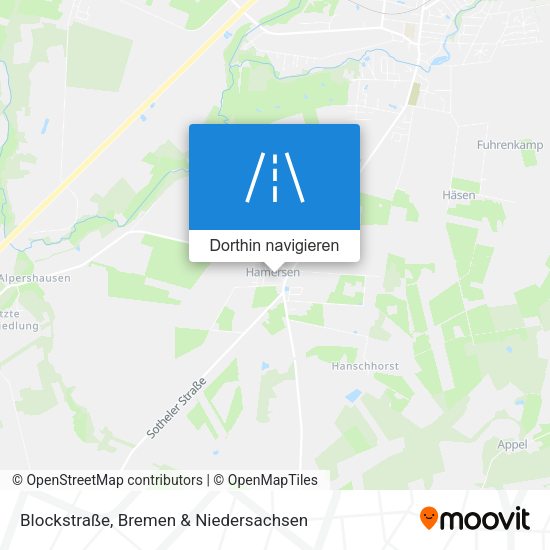 Blockstraße Karte