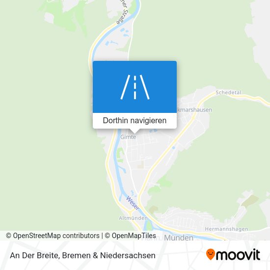 An Der Breite Karte