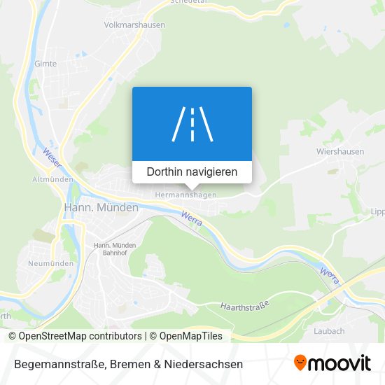 Begemannstraße Karte