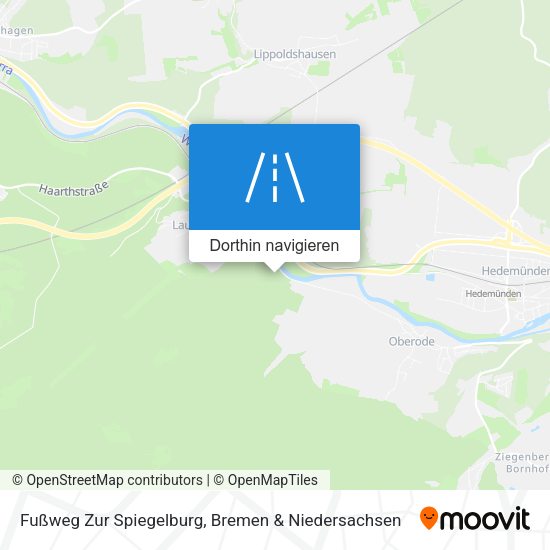 Fußweg Zur Spiegelburg Karte