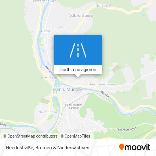 Heedestraße Karte