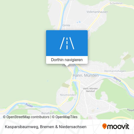 Kasparsbaumweg Karte