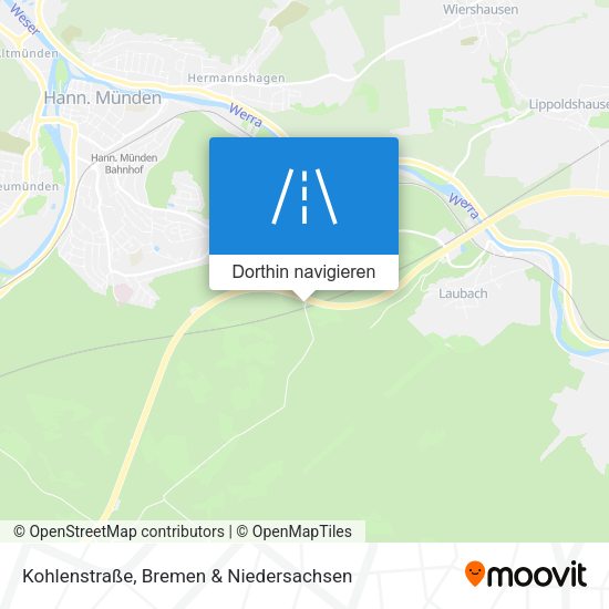 Kohlenstraße Karte