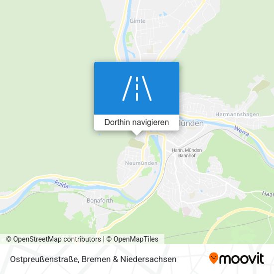 Ostpreußenstraße Karte
