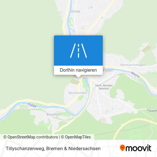 Tillyschanzenweg Karte