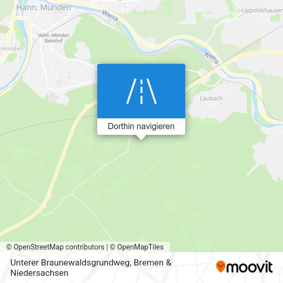 Unterer Braunewaldsgrundweg Karte