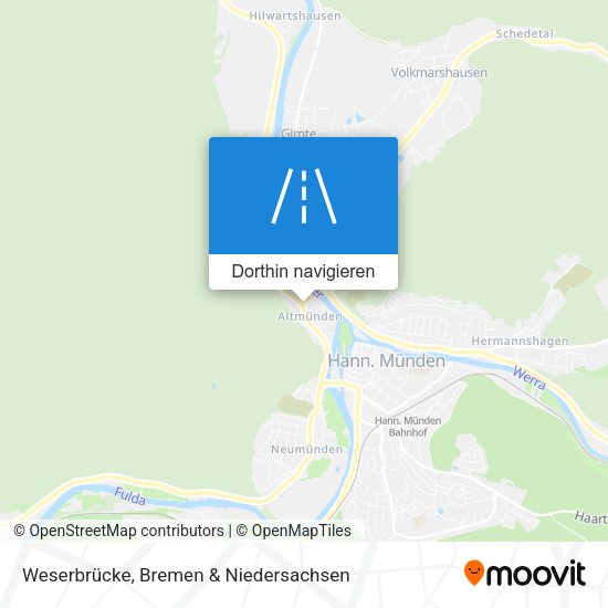 Weserbrücke Karte