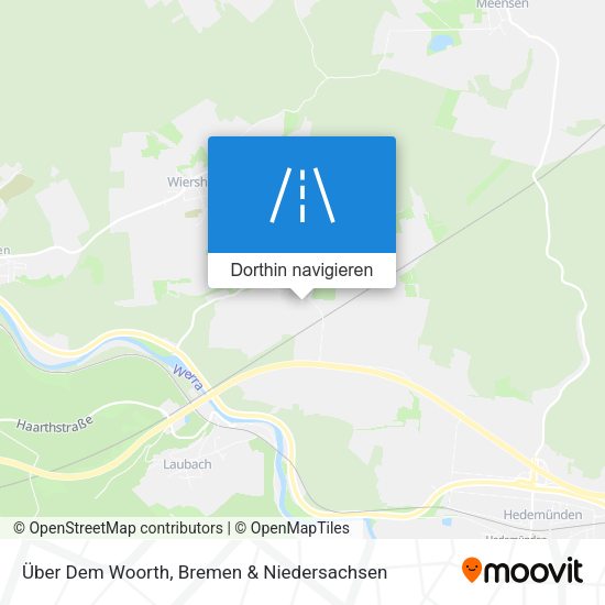 Über Dem Woorth Karte