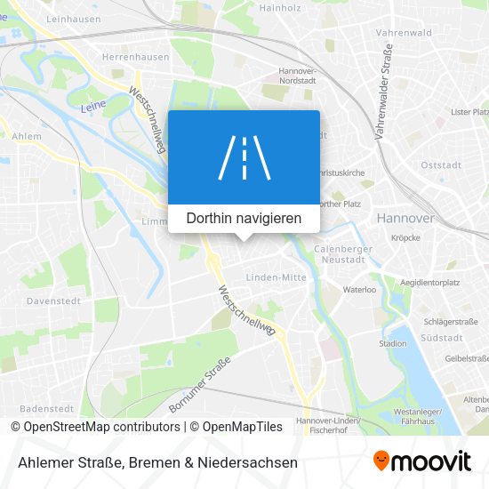 Ahlemer Straße Karte