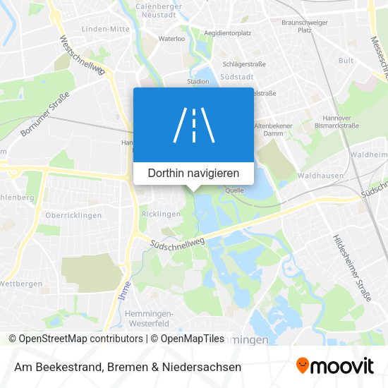 Am Beekestrand Karte