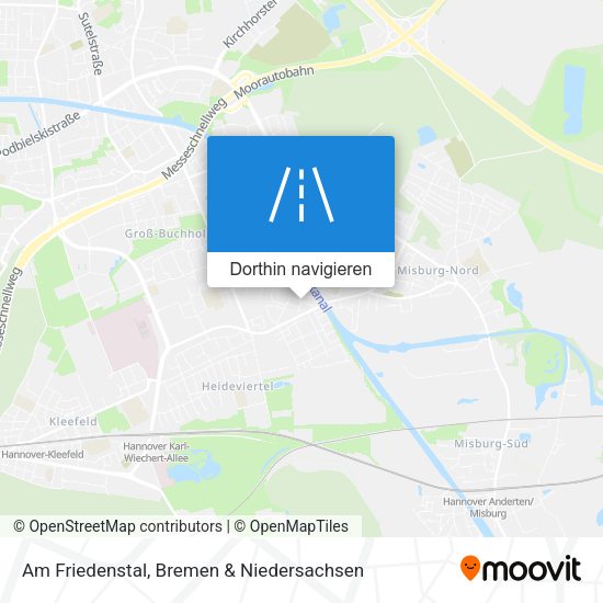 Am Friedenstal Karte