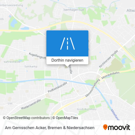 Am Gernsschen Acker Karte