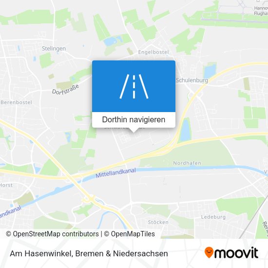 Am Hasenwinkel Karte