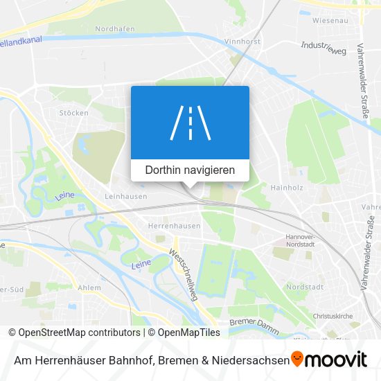 Am Herrenhäuser Bahnhof Karte