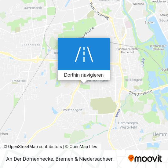 An Der Dornenhecke Karte