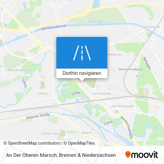 An Der Oberen Marsch Karte